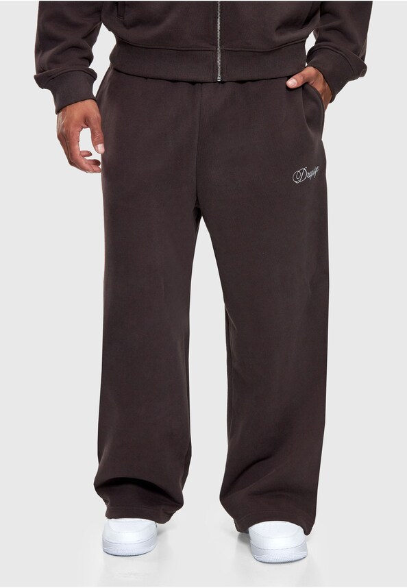 EMBROIDERY BAGGY OPEN LEG JOGGER-0