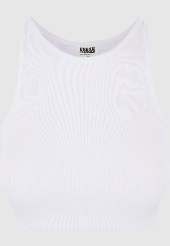 Ladies Organic Cropped Rib Top-7