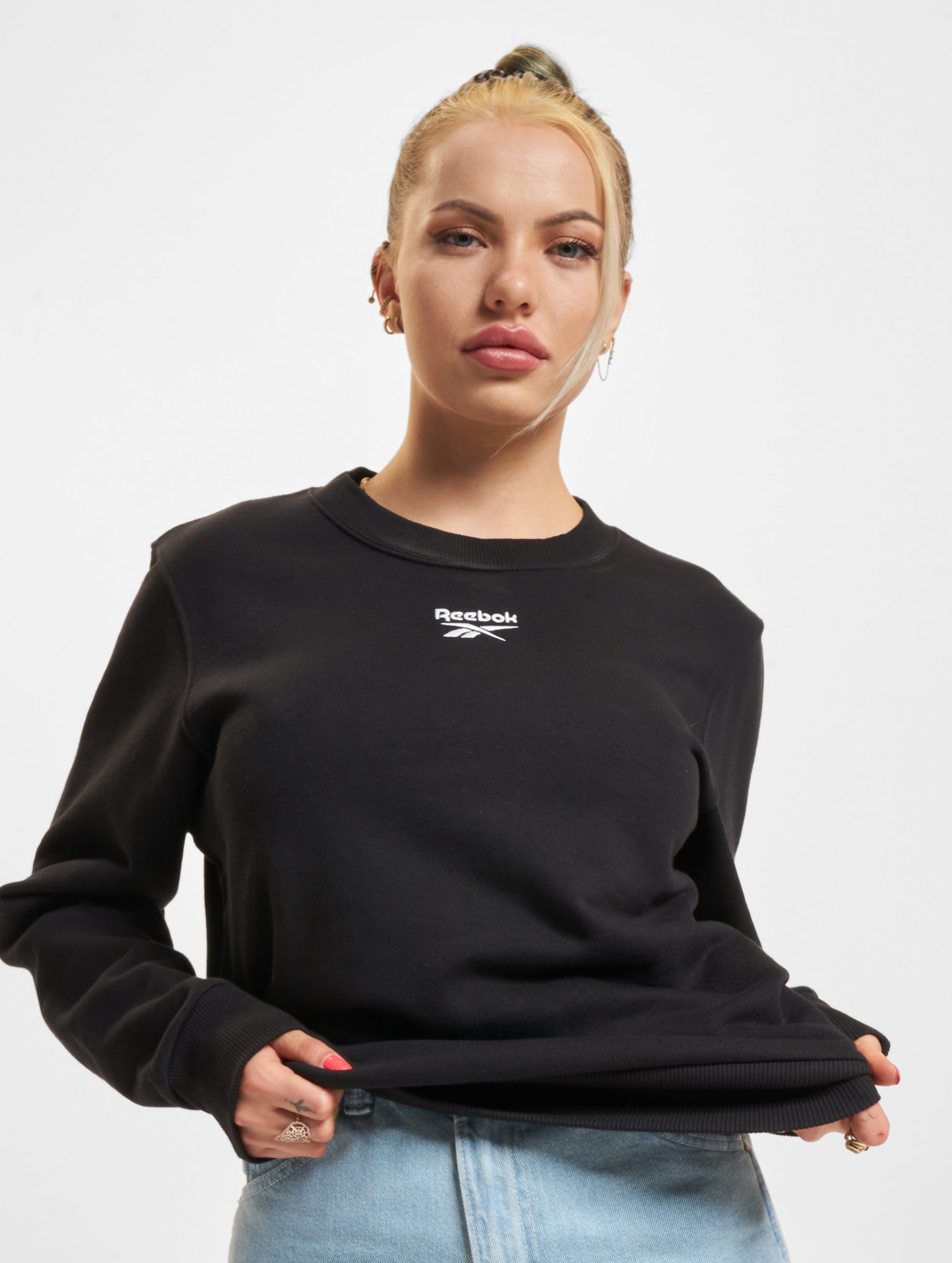 Reebok CL F Small Logo Sweater Frauen,Unisex op kleur zwart, Maat L