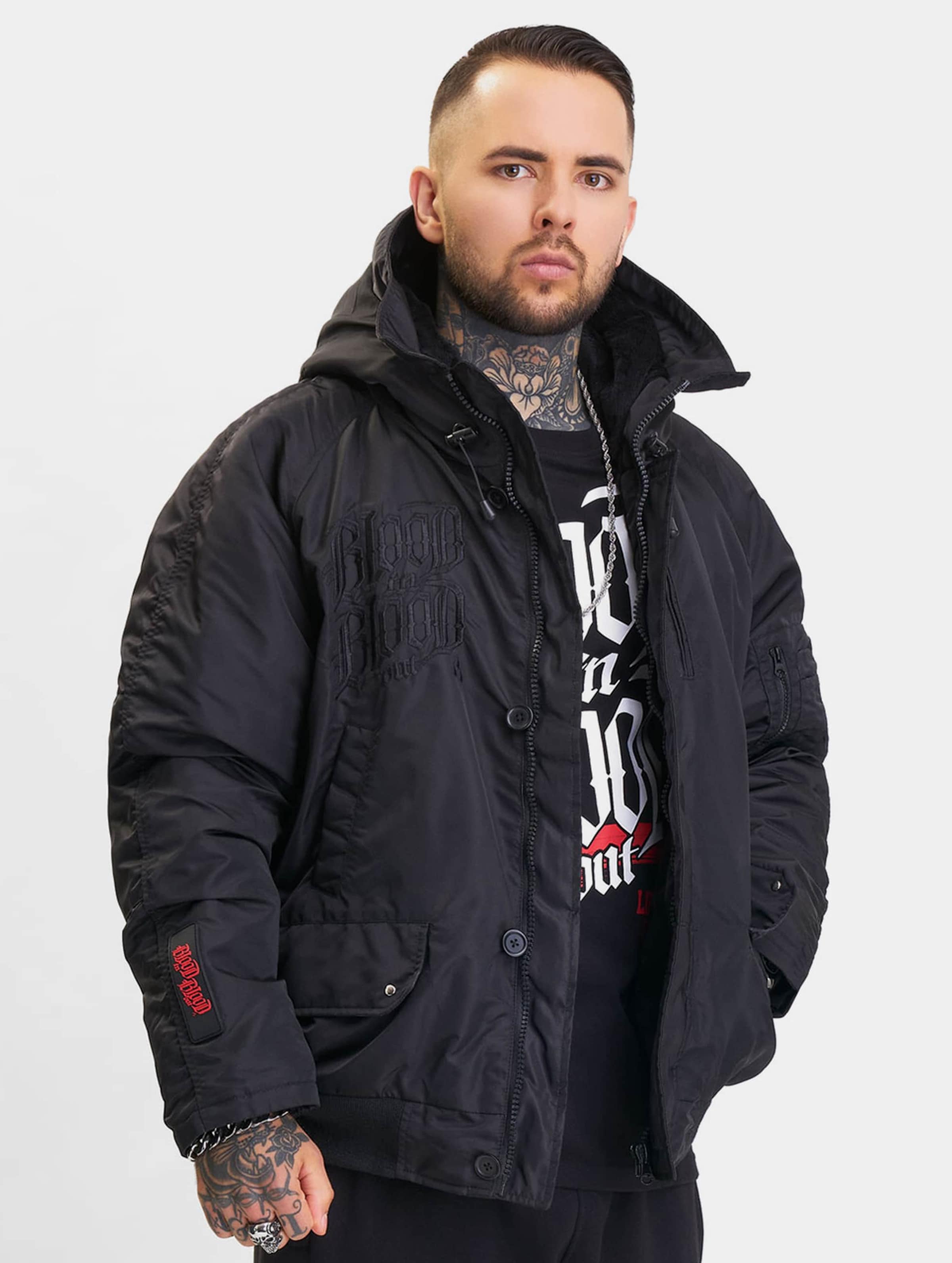 Blood In Out Escudo Winter Jacket Mannen op kleur zwart, Maat XL