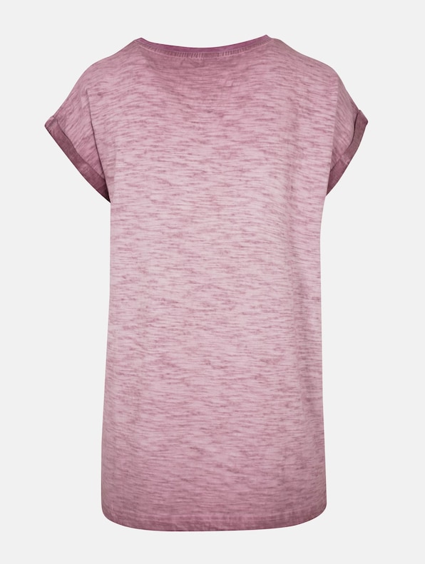 Ladies Spray Dye Extended Shoulder Tee-1