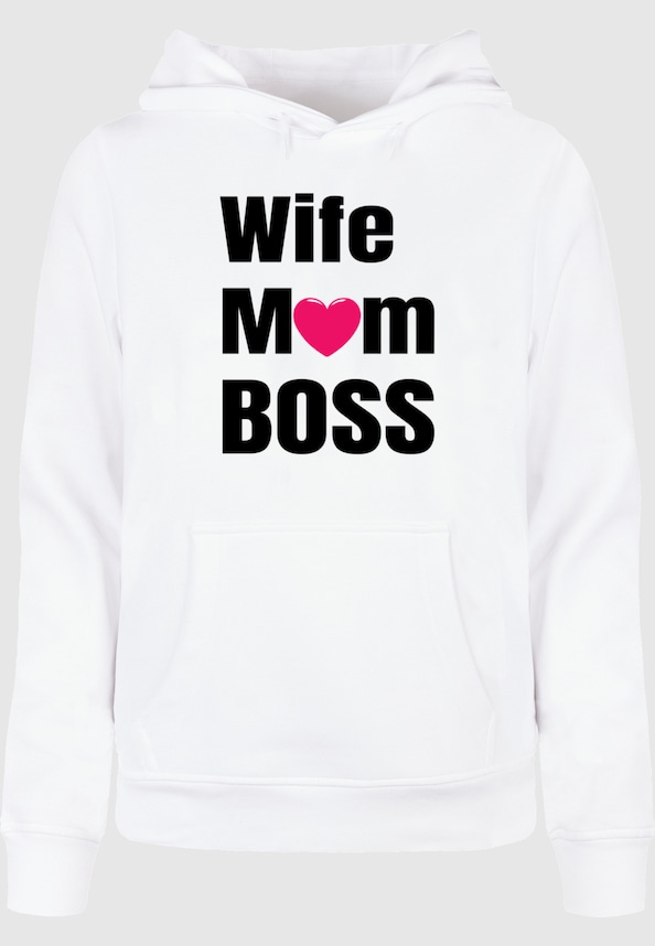Ladies Mother's Day - Wife Mum Boss Basic Hoody-2