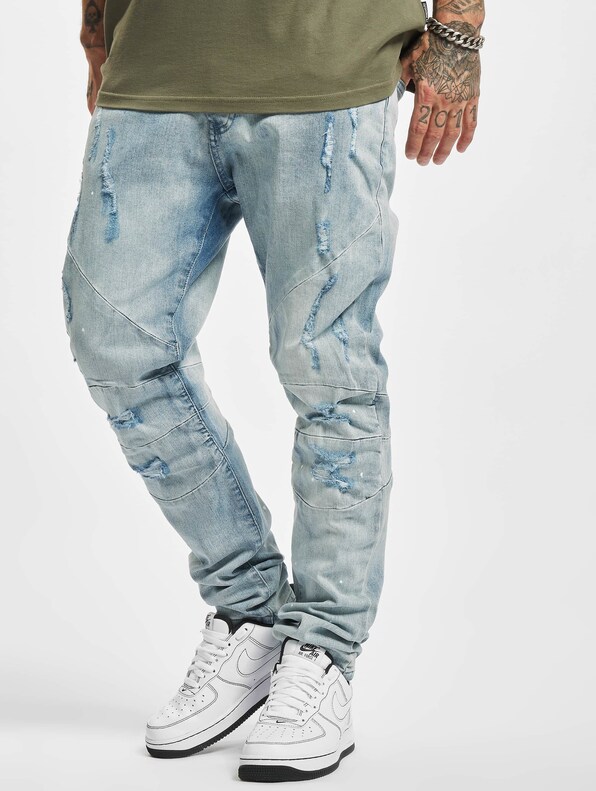 C&S Paneled Denim Pants-0