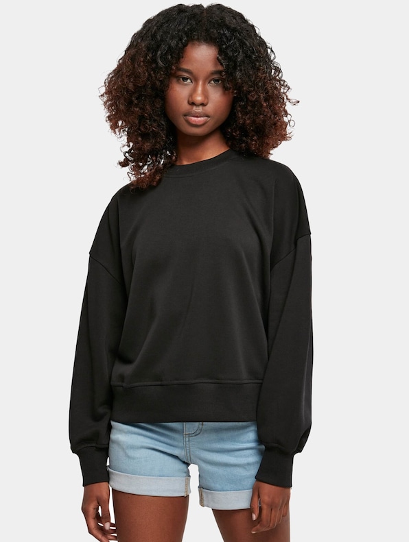 Ladies Oversized Rainbow Crewneck-0