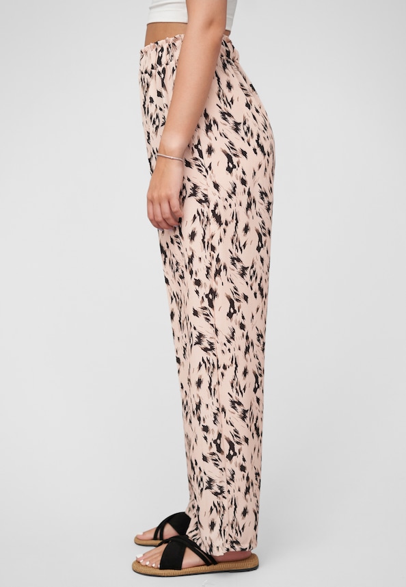 Summer Crepe-Pants with animal print-2