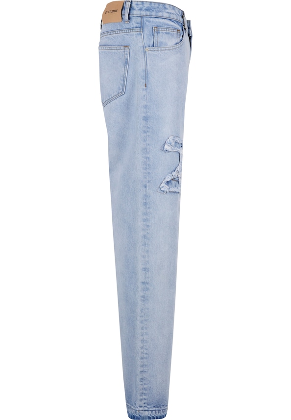 Durga Logo Straight Jeans-6