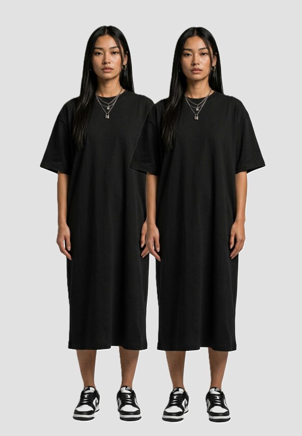 Ladies Essentials Long Oversized 2-Pack-0