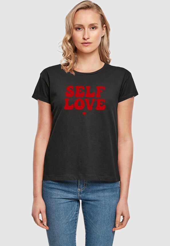 Ladies Wording - Self Love Box Tee-0