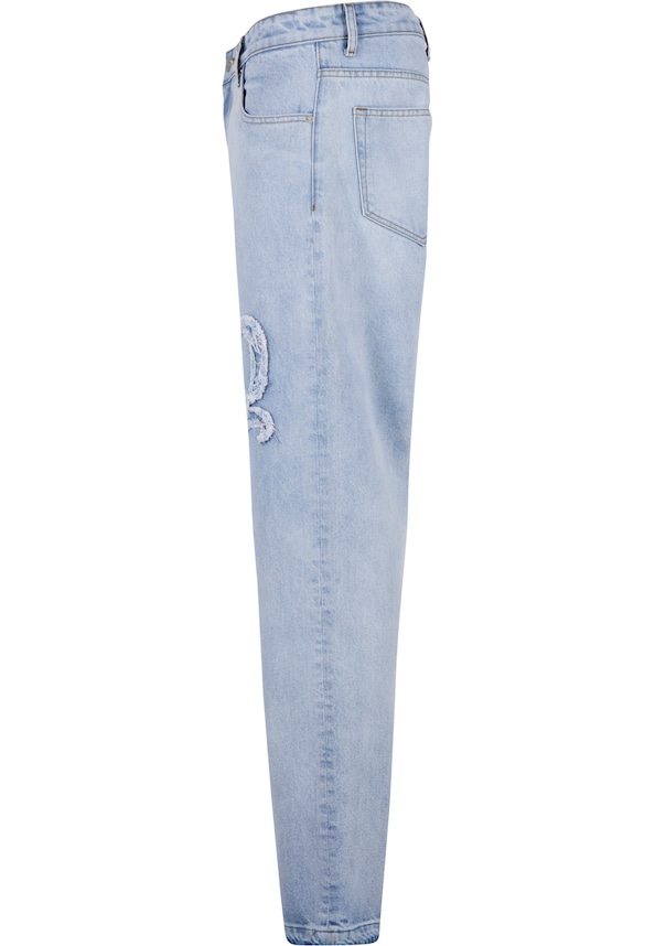 Durga Logo Straight Jeans-5