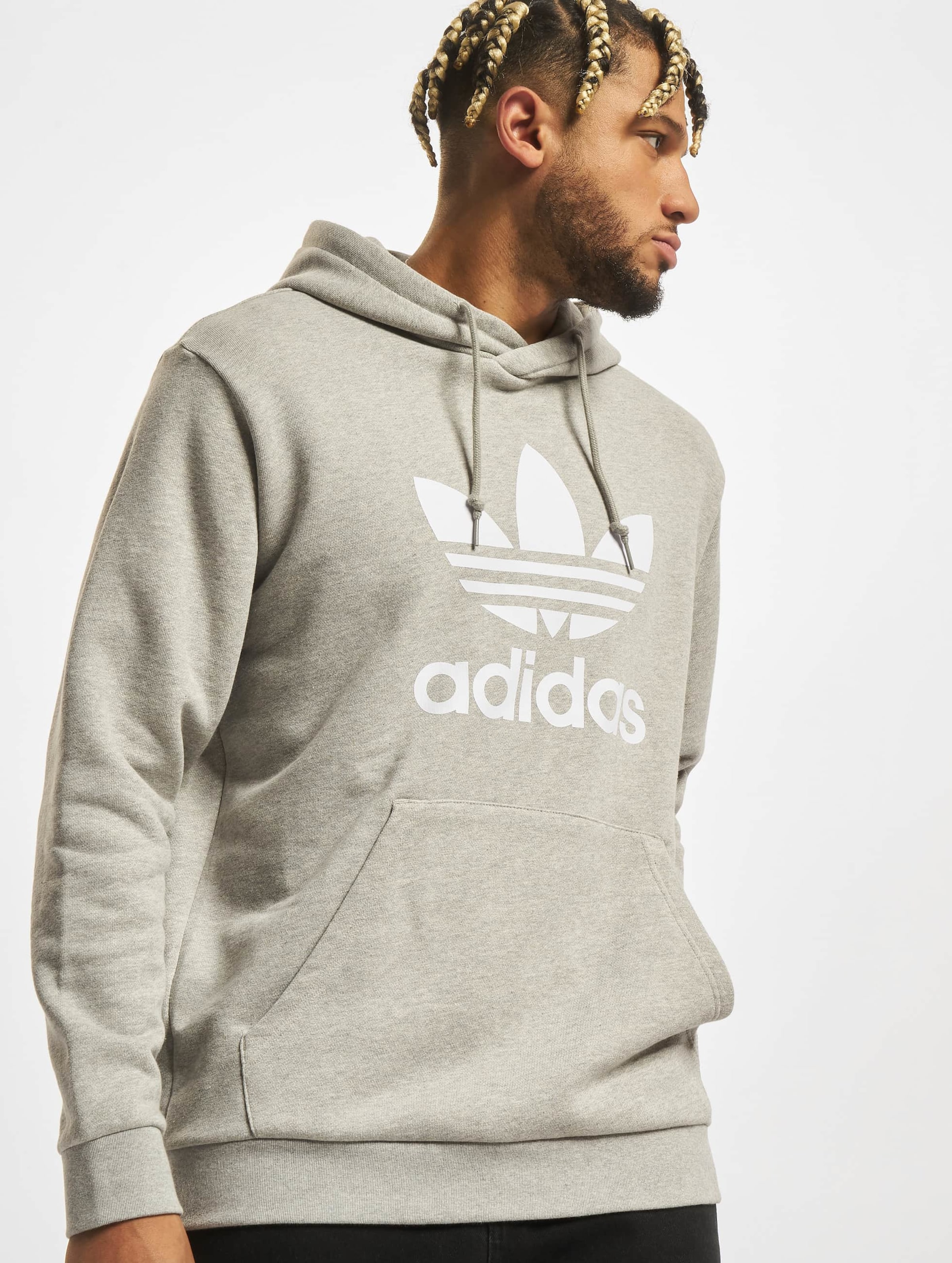 adidas Originals Adidas Trefoil Hoody Mannen op kleur grijs, Maat XL