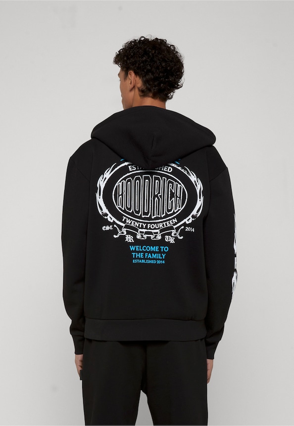 Noir_ Oversized Zip Through Hoodie-1