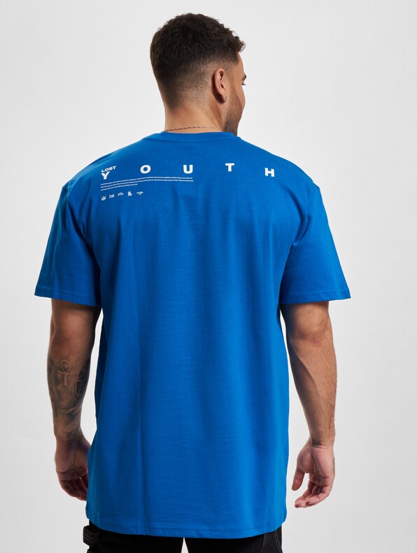 "Lost Youth ""Dove"" T-Shirt Cobalt"-1