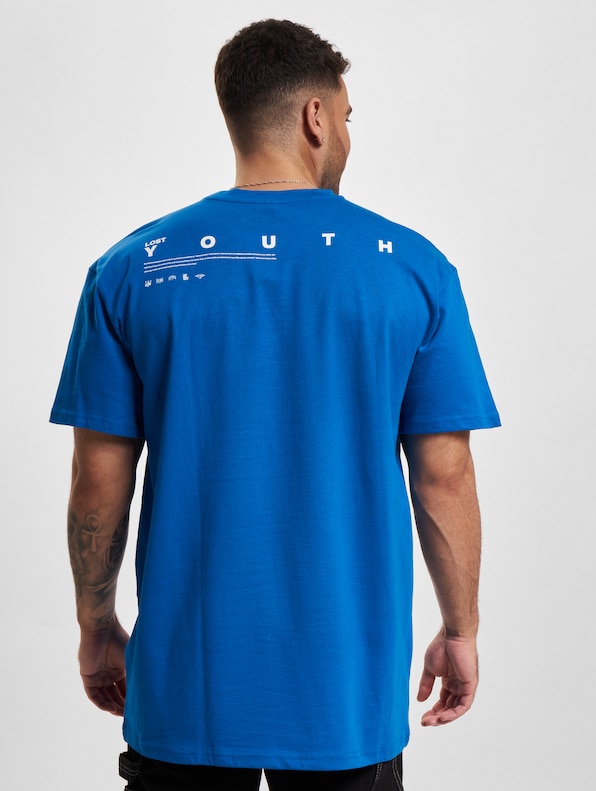 "Lost Youth ""Dove"" T-Shirt Cobalt"-1