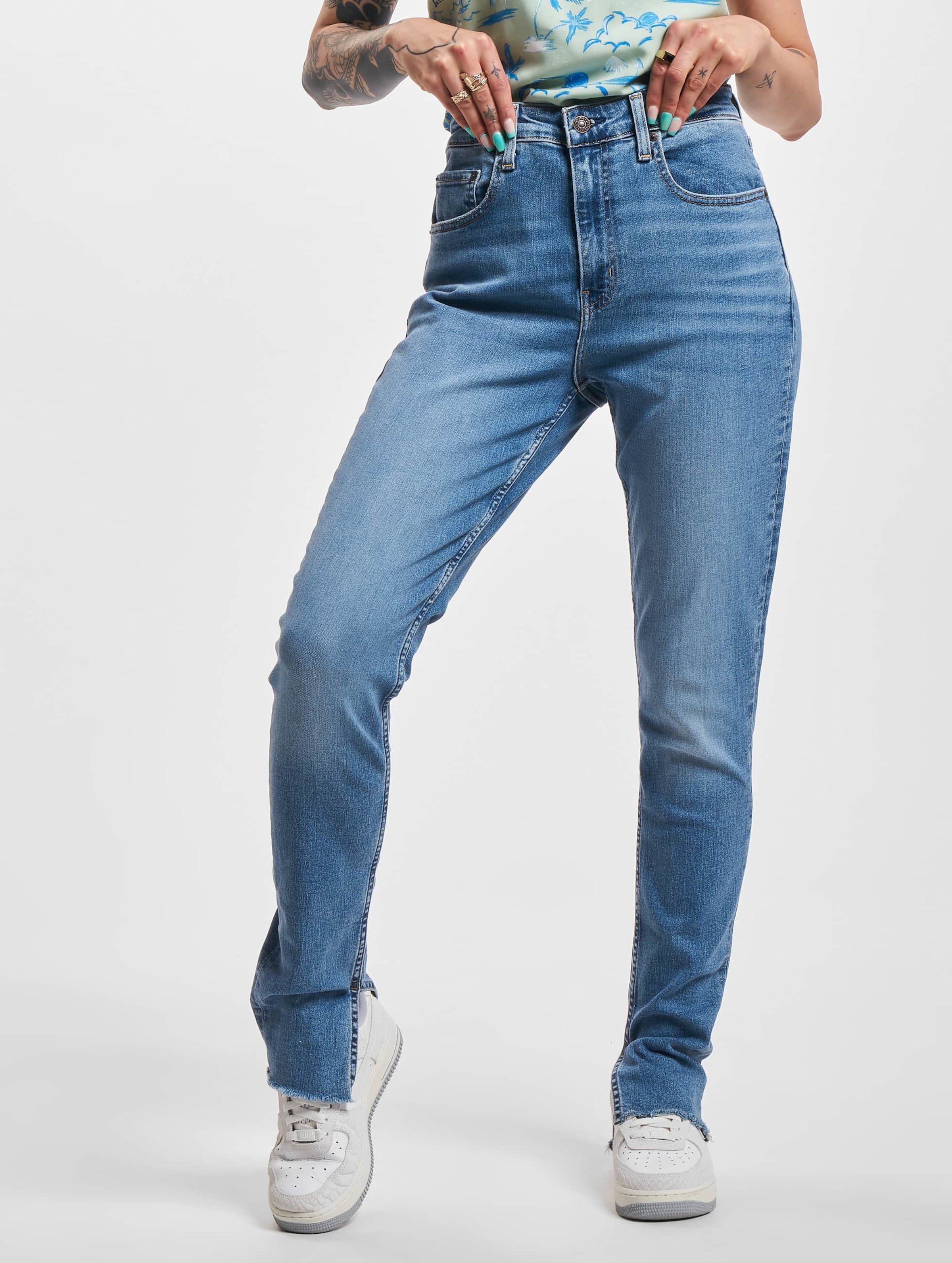 Levi's Levis 721 Split Hem Jeans Vrouwen op kleur blauw, Maat 3132