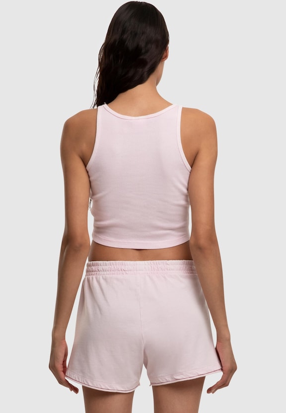 Ladies Washed Rib Jersey Cropped Top-1