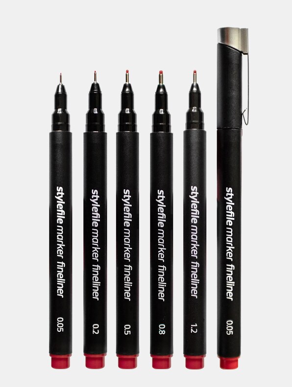 Fineliner Main 5pcs red-0