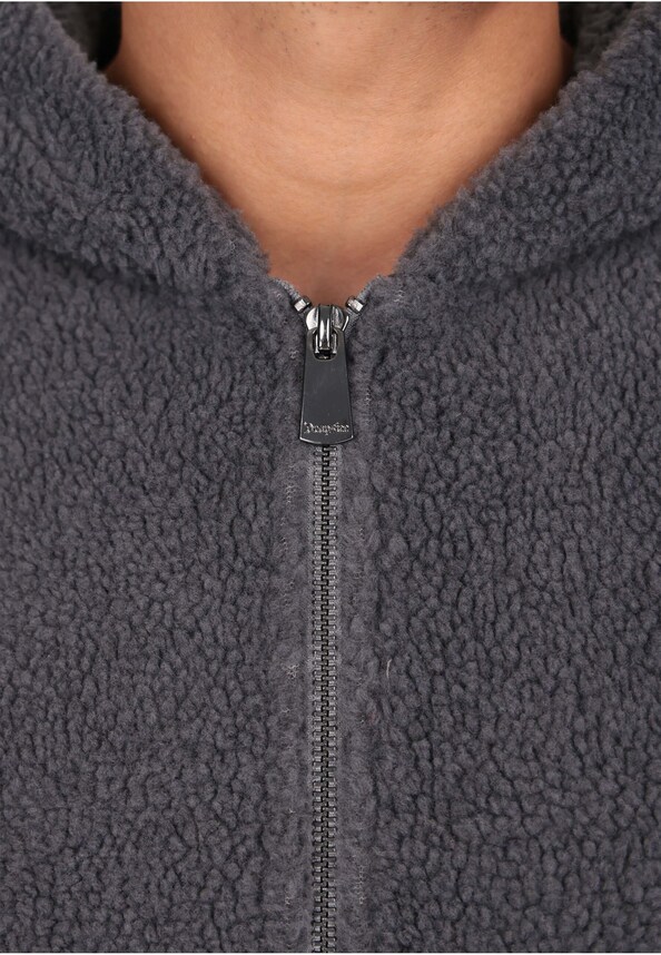 WAVY TEDDY ZIP HOODIE-4