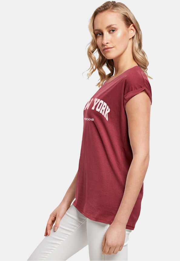 Ladies New York Wording - T-Shirt-2