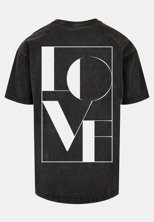 Love Acid Washed Heavy Oversize Tee-5