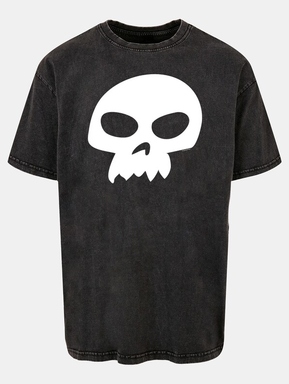 Toy Story - Sid's Skull Acid Washed Oversize-2