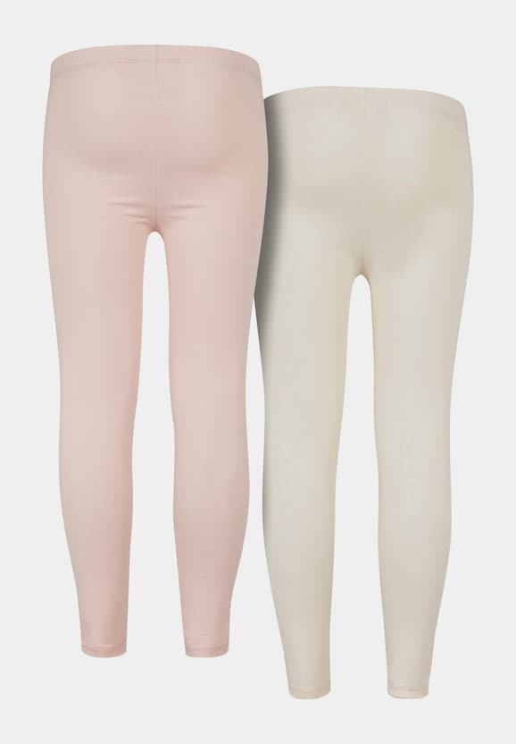 Girls Jersey Leggings 2-Pack-0