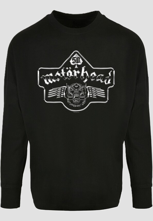 Motorhead - 50th Ace Wings Chrome Emblem Oversize Longsleeve-2