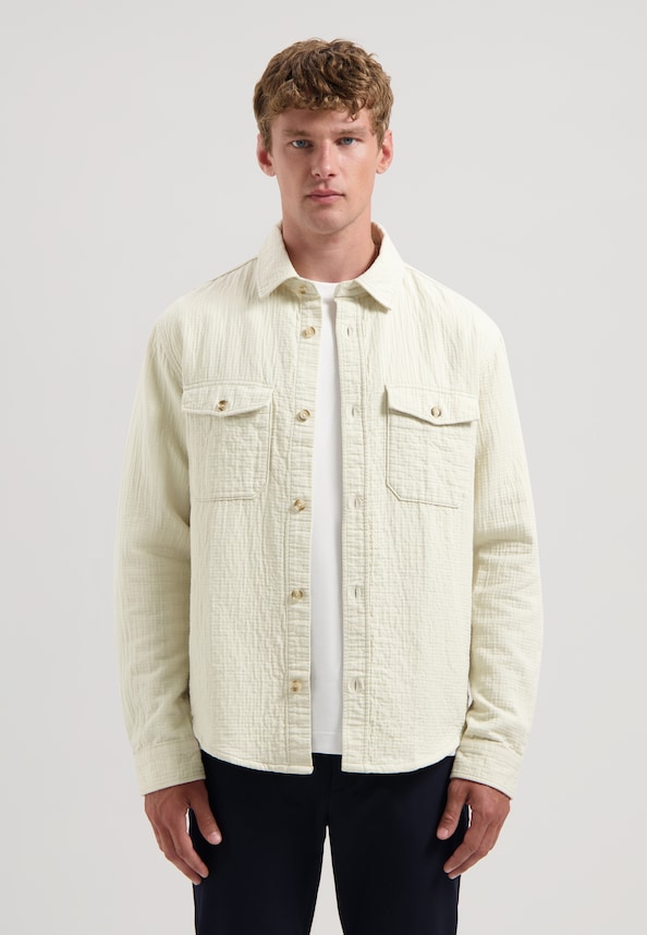 Otes Overshirt Seersucker Slub Weave-0