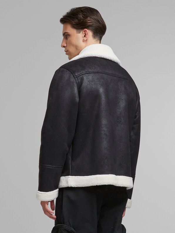 Shearling Biker-1