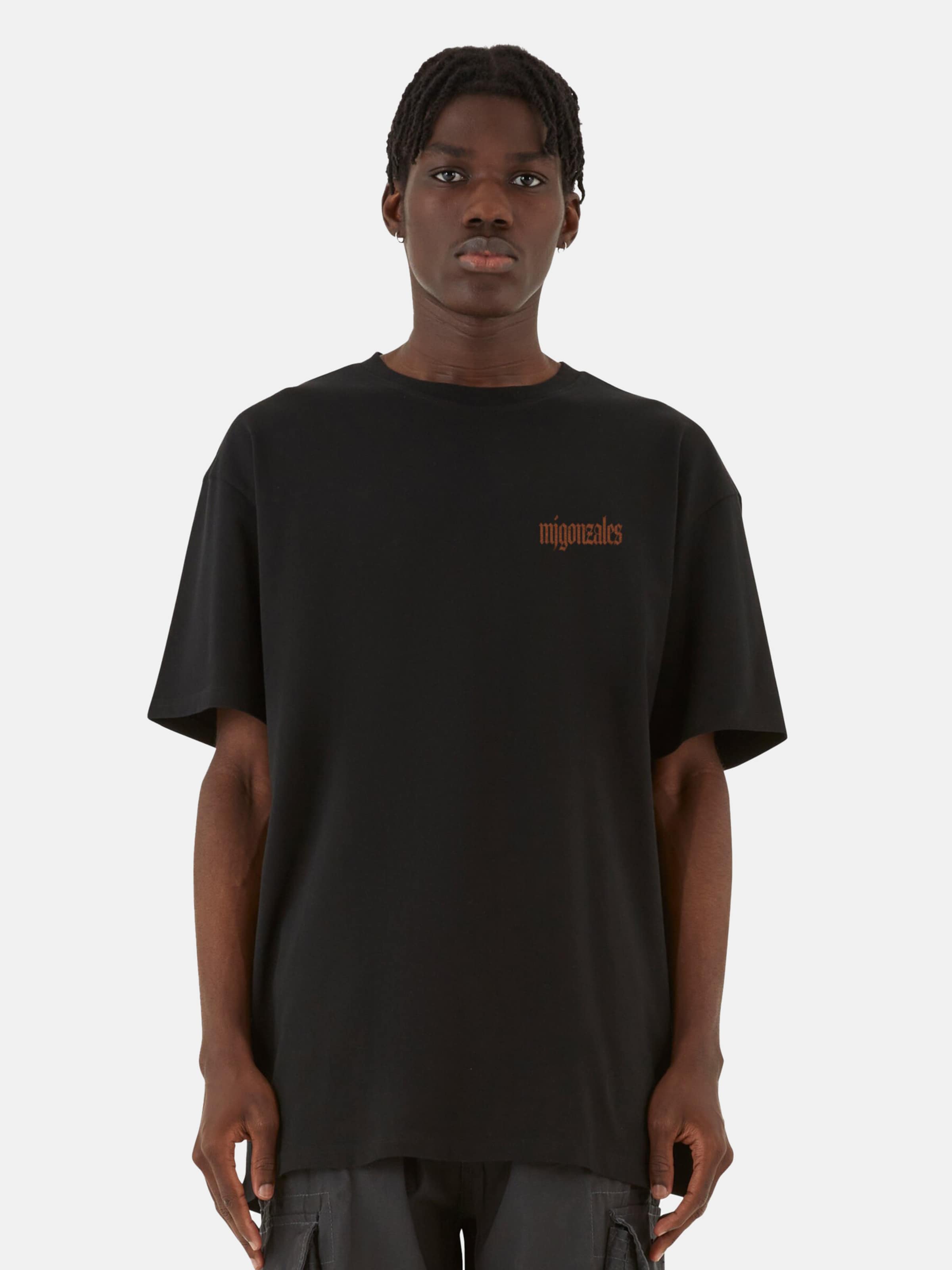 MJ Gonzales Liberation Doves Heavy Oversized T-Shirts Männer op kleur zwart, Maat S