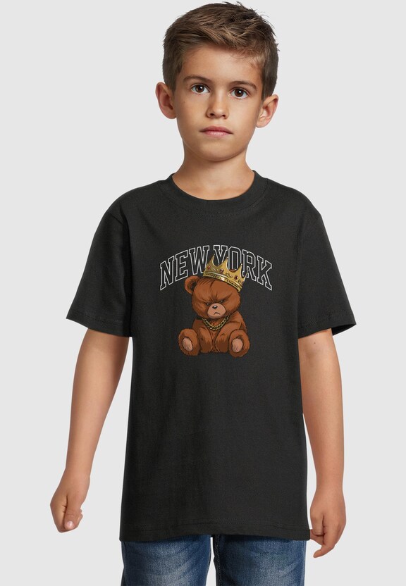 Kids NY Crowned Bear Tee-0