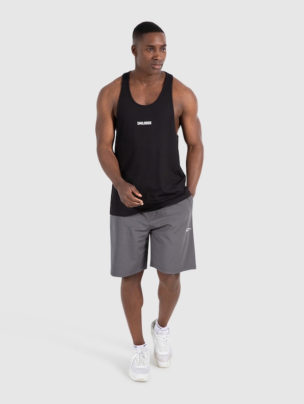 Smilodox Stringer Leno Modal Tank Tops-6