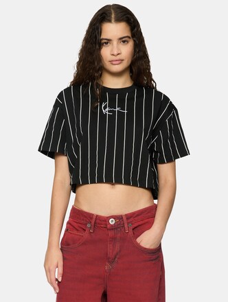 Small Signature Essential Pinstripe Crop