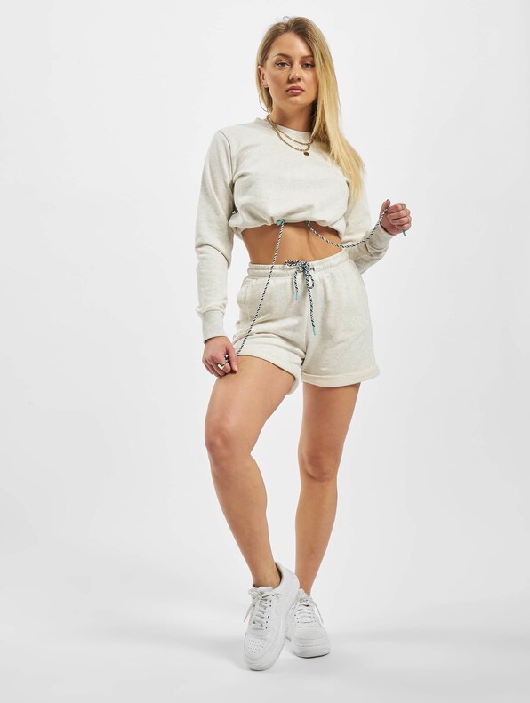 Ladies Oversized Cropped Crewneck-4