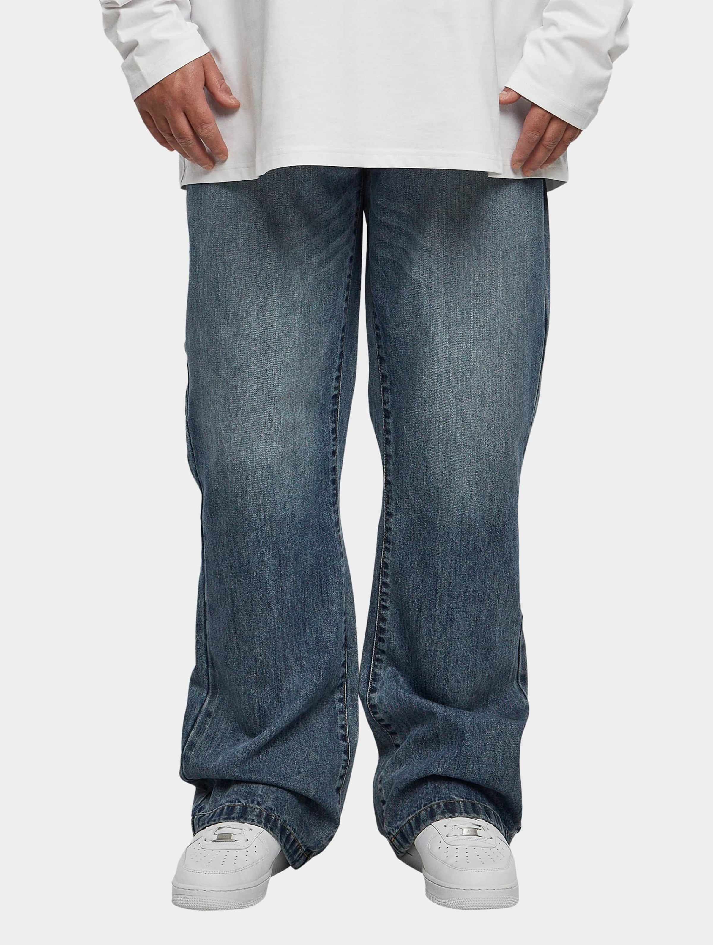 Urban Classics Flared Jeans Mannen op kleur blauw, Maat 44