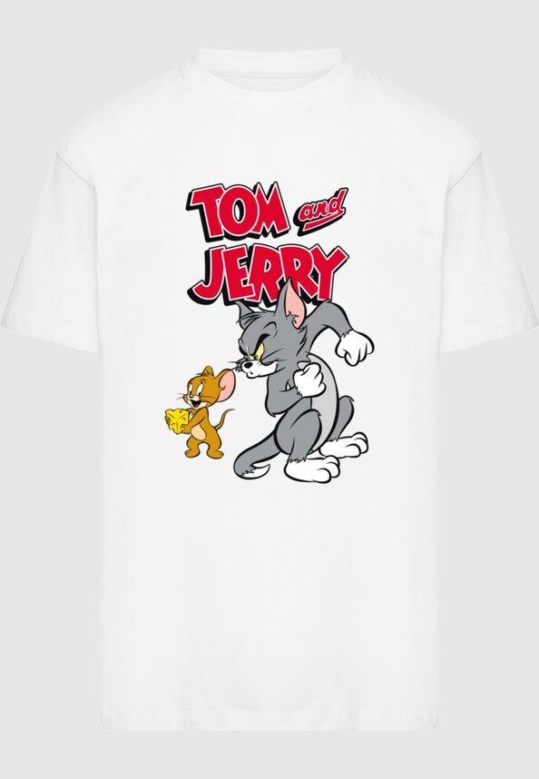 Tom and Jerry - Cheese Graphic Heavy Oversize Tee-2