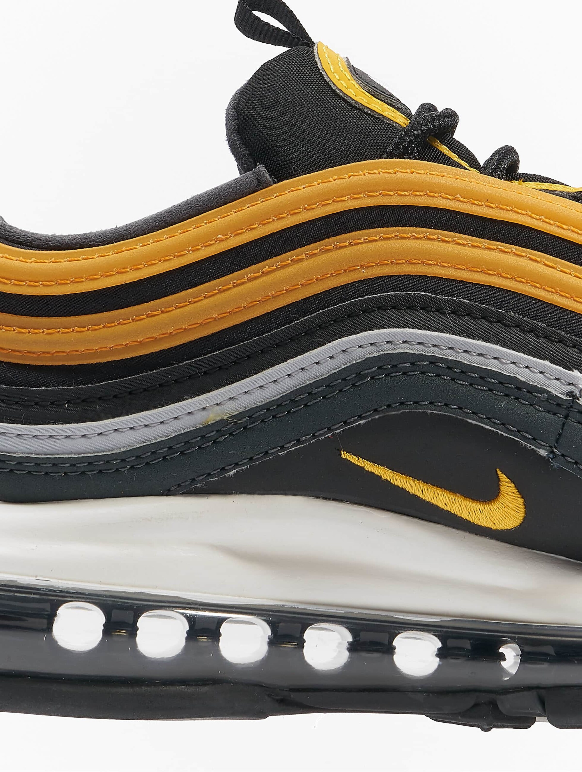 Black silver yellow air max clearance 97