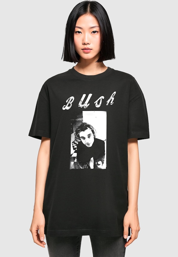 Ladies Bush - Logo Photo Oversized Boyfriend Tee-0