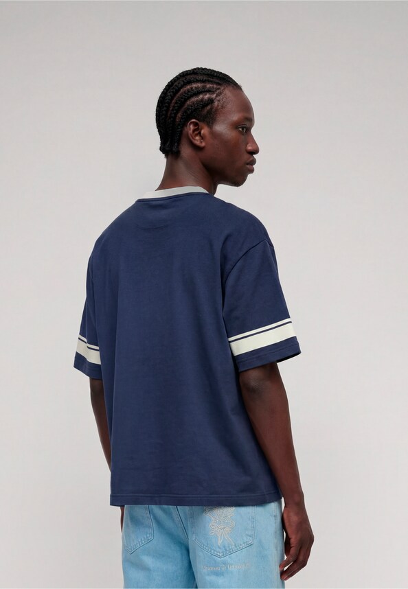 College V-Neck Boxy T-Shirt-1