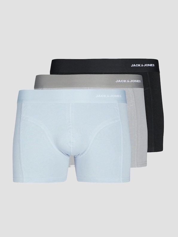 Jack & Jones Bamboo Trunks 3 Pack Boxershorts-0