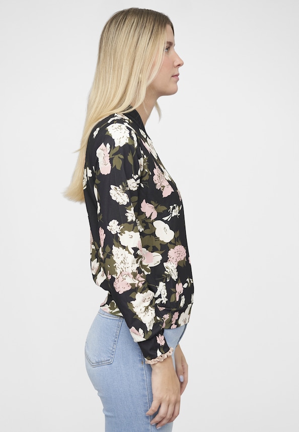 Blouson Jacket with floral print-3