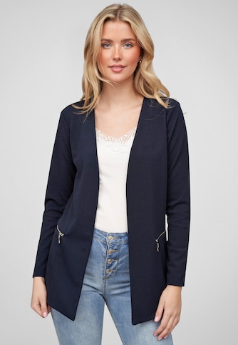Cloud5ive Damen Blazer mit 2-Zip-Pockets u. Strukturstoff