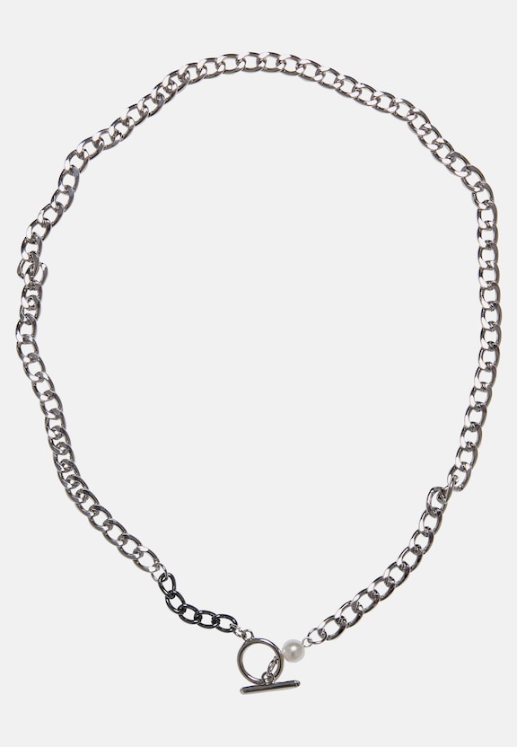 Pearl Fastener Necklace-0