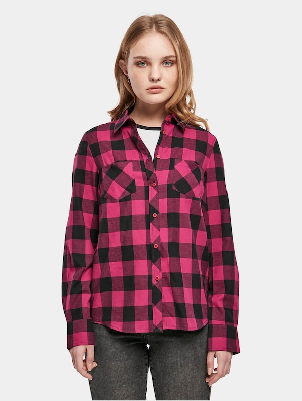 Ladies Turnup Checked Flanell-2