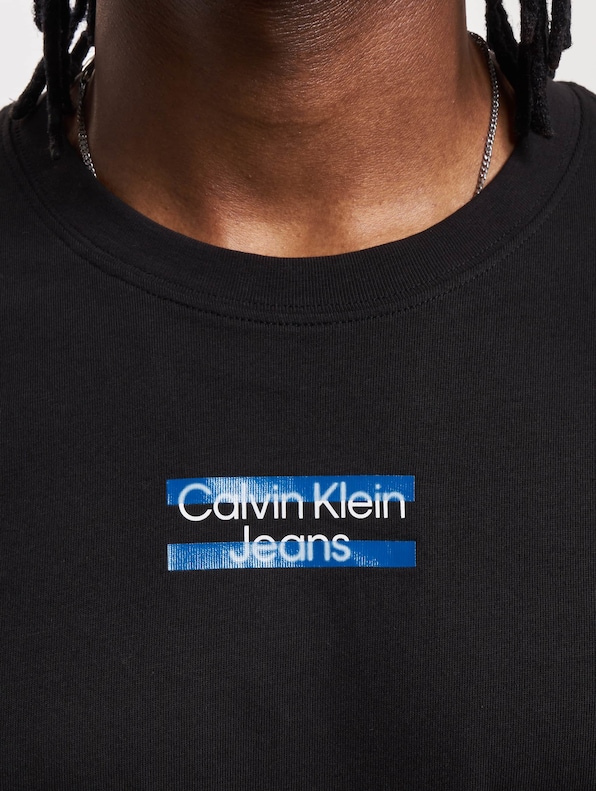 Calvin Klein Jeans Transparent Stripe Logo T-Shirt-3