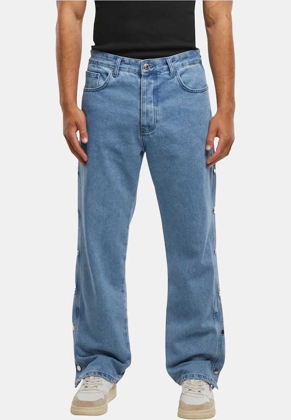 2Y Premium Wide Buttons Loose Fit Jeans-4