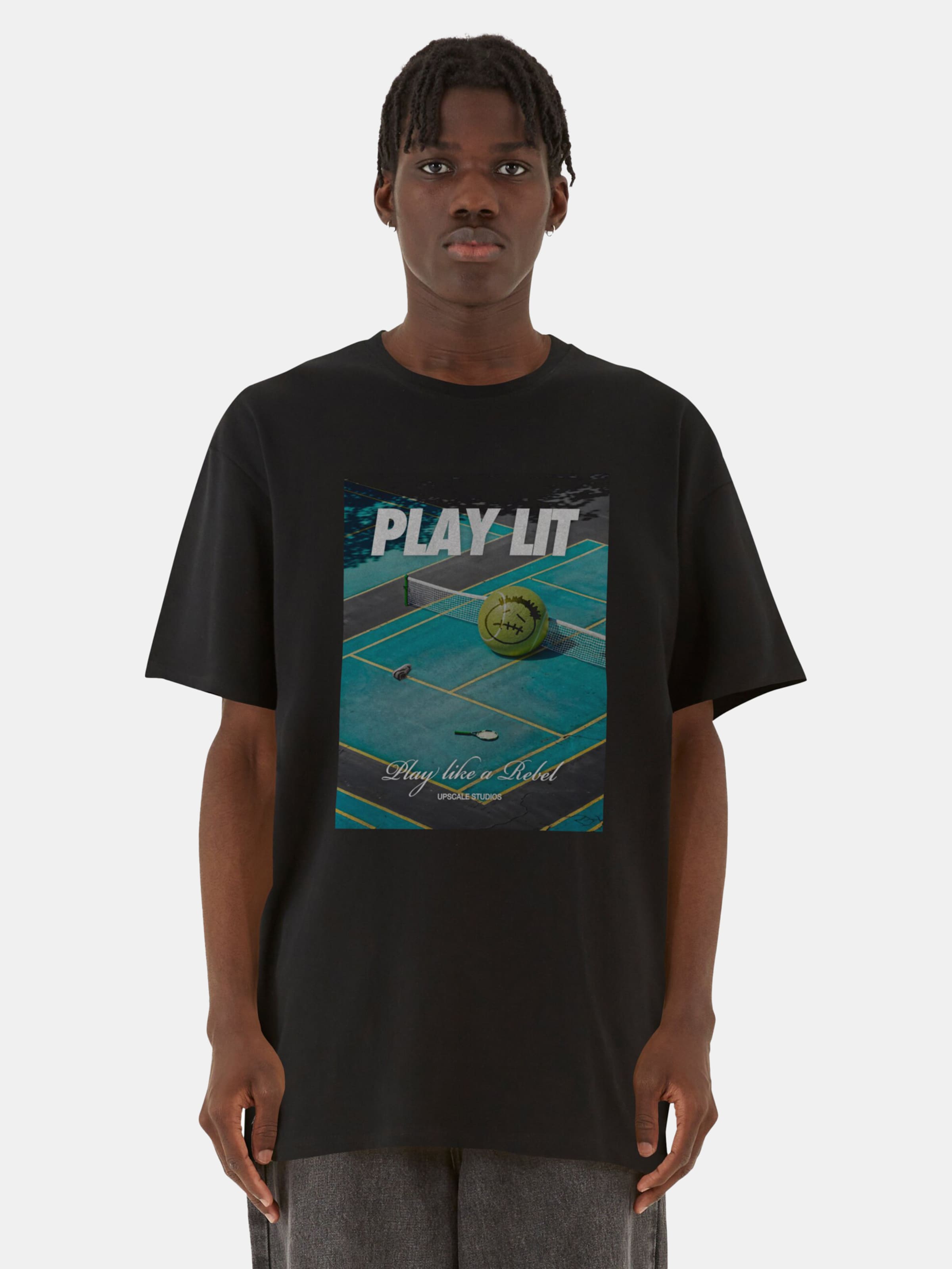 Mister Tee Upscale PlayLit Heavy Oversize T-Shirts Männer,Unisex op kleur zwart, Maat XS