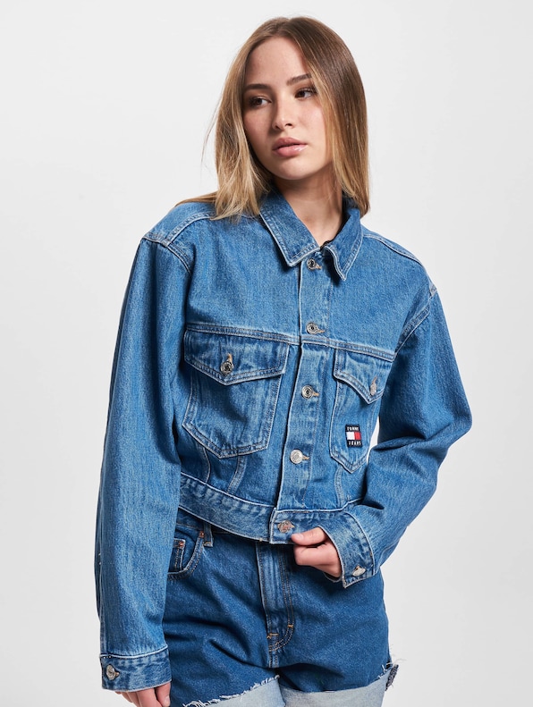Tommy Jeans Claire Cropped Flag Jeansjacke-2