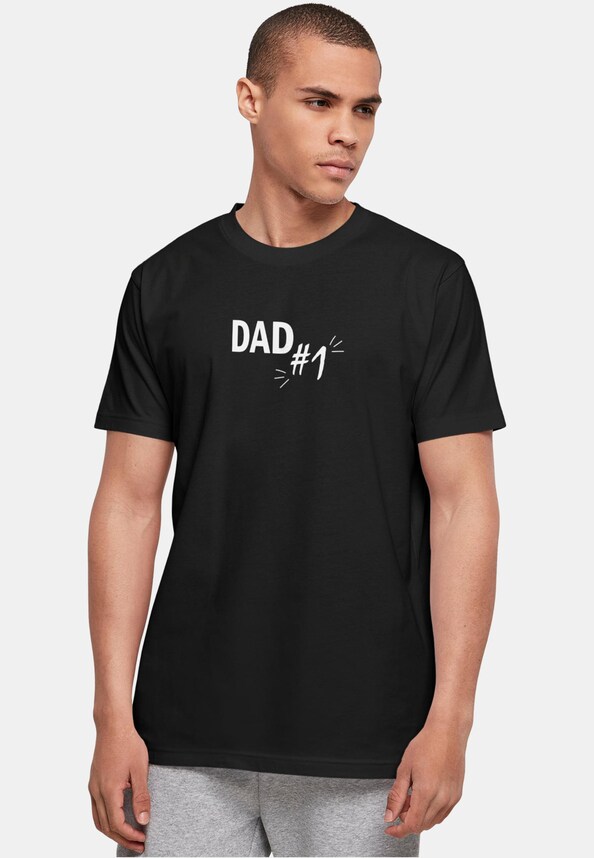 Fathers Day - Dad number 1 Basic round neck-0