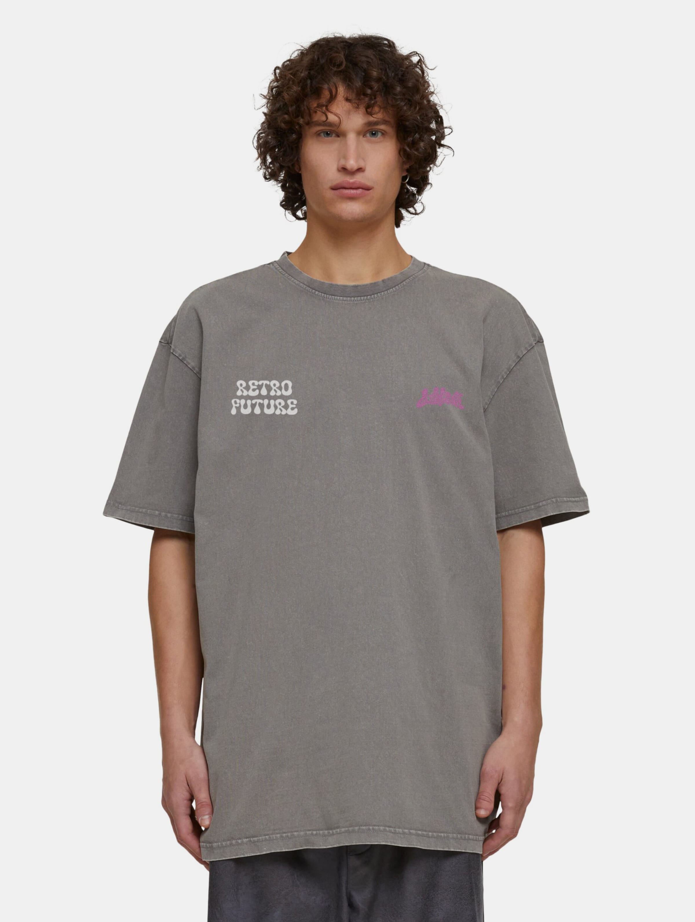 Lost Youth Blurry Blossom T-Shirts Mannen op kleur grijs, Maat M