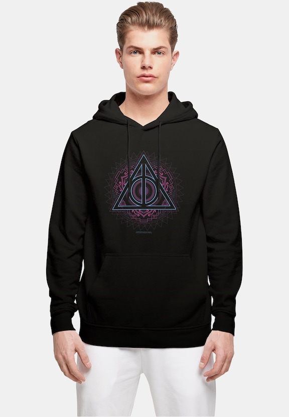 Harry Potter - Neon Deathly Hallows Basic Hoody-0